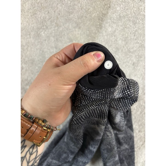 Lululemon Pace Rival High-Rise Crop 22" Velocity Mesh Island Mist Black‎ Size 6 - Picture 7 of 11